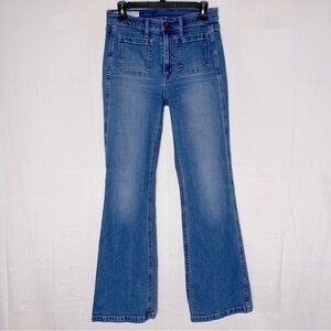GAP Med Wash 70s Flare High Rise Jeans 28